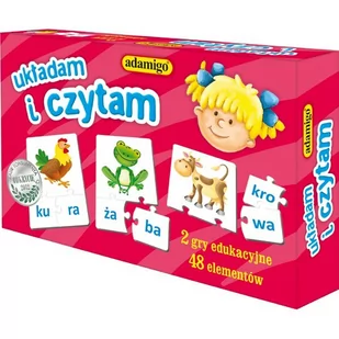 Adamigo Układam i czytam 6618 - Gry planszowe - miniaturka - grafika 1