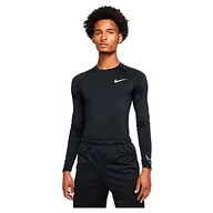 Bluzy męskie - Nike Męska bluza M Np Df Tight Top Ls, czarny/biały, 3XL - miniaturka - grafika 1