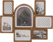Ramki na zdjęcia - Ramka Atmosphera Drewniana multirama na 7 zdjęć FELISA, 57,2 x 46,6 cm - miniaturka - grafika 1