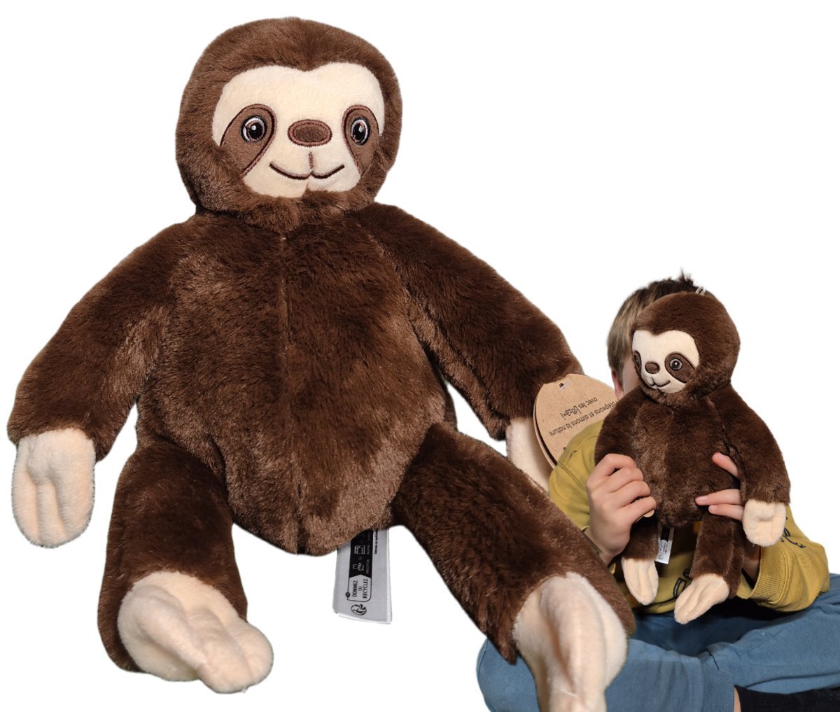 Maskotka Pluszowy LENIWIEC 33cm Pluszak Przytulanka Zwierzątko ZOO leniwce