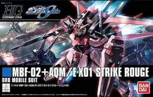 HGCE 1/144 MBF-02+AQM / E-X01 STRIKE ROUGE - Figurki dla dzieci - miniaturka - grafika 1