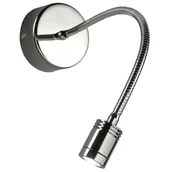 Lampy ścienne - Candellux Kinkiet LAMPA ścienna RAX 21-37435 metalowa OPRAWA na peszlu LED 2W ch - miniaturka - grafika 1