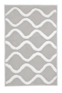 Dywaniki łazienkowe - Kleine Wolke Piana Dywanik łazienkowy Oyster Szary 60x 90 cm - miniaturka - grafika 1