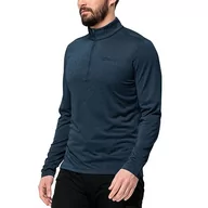 Bluzy męskie - Jack Wolfskin Męska bluza termiczna, niebieski (Night Blue), 3XL (DE) - miniaturka - grafika 1