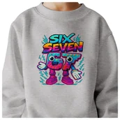 Bluzy dla dziewczynek - BLUZA DZIECIĘCA 67 SIX SEVEN VIRAL DLA CHŁOPCA DZIEWCZYNKI 122-128 - miniaturka - grafika 1