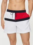 Kąpielówki męskie - Tommy Hilfiger Szorty kąpielowe UM0UM03259 Biały Regular Fit - miniaturka - grafika 1