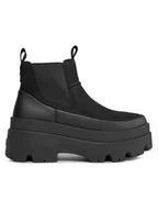 Botki damskie - UGG Skórzane sztyblety "Brisbane" w kolorze czarnym - miniaturka - grafika 1