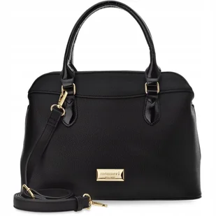 Monnari Elegancka Aktówka Torebka Sztywny Kuferek Duża Torba Klasyczna - Torebki damskie - miniaturka - grafika 1