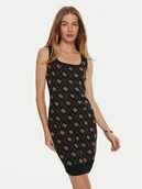 Sukienki - Guess Sukienka dzianinowa Sarah W4BK98 Z3JD2 Czarny Slim Fit - miniaturka - grafika 1