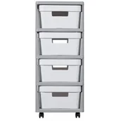 Szafki łazienkowe - Curver REGAŁ SZAFKA INFINITY 4x11L 231557 (231559) - miniaturka - grafika 1