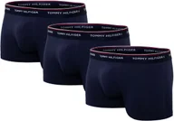 Majtki męskie - TOMMY  HILFIGER BOKSERKI MĘSKIE LOW RISE TRUNK 3 PARY NAVY 1U87903841 409 - Rozmiar: M - miniaturka - grafika 1