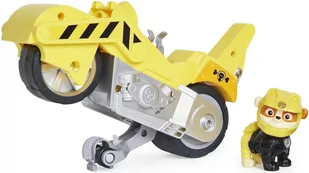 Spin Master, Psi Patrol Moto Pups, figurka i motocykl Rubble Deluxe Vehicle - Samochody i pojazdy dla dzieci - miniaturka - grafika 1