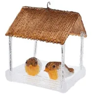 Ozdoby bożonarodzeniowe - Domek dla ptaków CHRISTMAS DECORATION 185 x 165 x 230 mm Brązowy - miniaturka - grafika 1