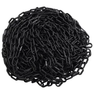 Pozostałe narzędzia ogrodowe - vidaXL Lumarko Łańcuch ostrzegawczy, czarny, 100 m, 4 mm, plastikowy 150930 - miniaturka - grafika 1