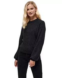 Desires Damski sweter DITA z okrągłym dekoltem, ciemnoszary, melanż, XXL - Swetry damskie - miniaturka - grafika 1