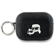 Akcesoria do słuchawek - Karl Lagerfeld KLAP2PGKCPK AirPods Pro 2 (2022/2023) cover czarny/black Monogram Karl & Choupette Head - miniaturka - grafika 1