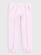 Spodnie i spodenki dla dziewczynek - Coccodrillo Spodnie dresowe ZC2120101ROK Fioletowy Regular Fit - miniaturka - grafika 1