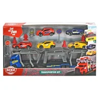Samochody i pojazdy dla dzieci - Dickie Toys City Zestaw z lawetą i autami - miniaturka - grafika 1