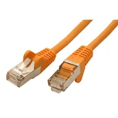 Kable miedziane - No name FTP patchcord Cat.5e RJ45 M-7,5m chroniony żółty economy KB075YSS01 - miniaturka - grafika 1