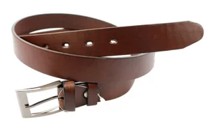 Pasek Skórzany Bez Klamry COMPLEX (PL) Skóra Naturalna GŁADKI 30 mm KASZTANOWY - Paski - miniaturka - grafika 4