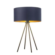Lampy stojące - Nowoczesna lampka nocna z designerskim stelażem SIERRA GOLD - miniaturka - grafika 1
