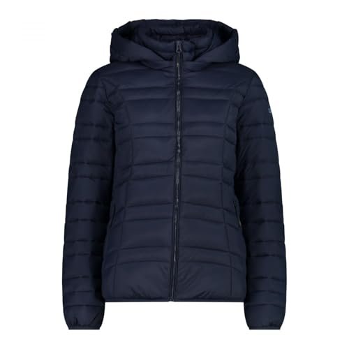 CMP Damska kurtka nylonowa z odpinanym kapturem, Black Blue, 48