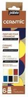Farby i media malarskie - Zestaw Pebeo Ceramic Initiation 6X20Ml. - miniaturka - grafika 1