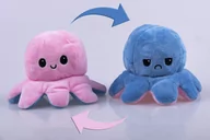 Maskotki i pluszaki - Maskotka ośmiornica dwustronna 20 cm,  niebiesko-różowa - miniaturka - grafika 1
