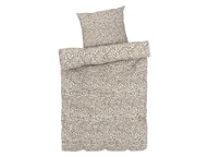 Pościel - LIVARNO home Pościel satynowa z bawełny, 140 x 200 cm (wzór/brązowy/biały) - miniaturka - grafika 1