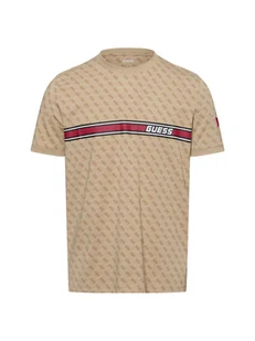 GUESS Pan T-Shirt Mężczyźni Bawełna beżowy wzorzysty, S - Koszulki męskie - miniaturka - grafika 1