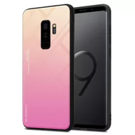 Etui i futerały do telefonów - Pokrowiec Do Samsung Galaxy S9 PLUS Etui w ŻÓŁTO - RÓŻOWY TPU Obudowa Case Cover Plecki Ochronny Cadorabo - miniaturka - grafika 1