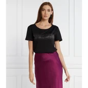 Koszulki i topy damskie - Patrizia Pepe T-shirt | Regular Fit - miniaturka - grafika 1