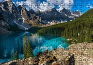 Puzzle - Puzzle Układanka 192 el : Krajobraz Góry + Woreczek Z Nadrukiem - miniaturka - grafika 1