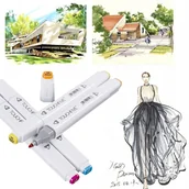 Pozostałe wyposażenie warsztatu - Markery alkoholowe TOUCHFIVE PRO dwustronne 80 szt. - miniaturka - grafika 1