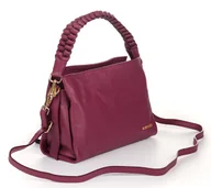 Torebki damskie - Torebka skórzana na ramię - bordowa (7148) - miniaturka - grafika 1