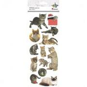 Zabawki kreatywne - Hasta Naklejki brokatowe koty - miniaturka - grafika 1
