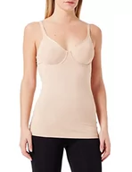 Kamizelki damskie - Huber Damska kamizelka Fine Touch Bh Hemd, Beżowy (Nude 0719), 16 (Manufacturer size: 85B) - miniaturka - grafika 1