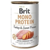 Mokra karma dla psów - Brit Mono Protein Turkey & Sweet Potato puszka 400g - miniaturka - grafika 1