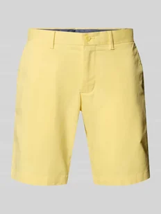Szorty chinosy o kroju slim fit z mieszanki bawełny i elastanu - Spodenki męskie - miniaturka - grafika 1