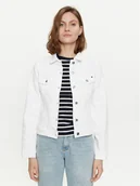 Kurtki damskie - Tommy Hilfiger Kurtka jeansowa WW0WW41336 Biały Regular Fit - miniaturka - grafika 1