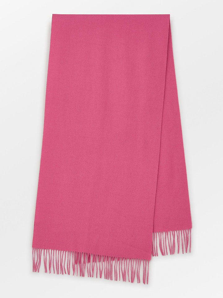 Becksöndergaard Wełniany szal w kolorze różowym - 220 x 50 cm
