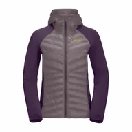 Kurtki damskie - Damska kurtka hybrydowa Jack Wolfskin ROUTEBURN PRO HYBRID W wild blossom - S - miniaturka - grafika 1