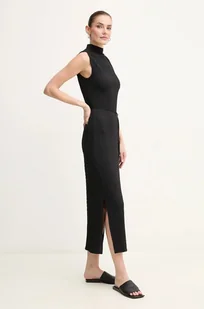 Calvin Klein sukienka kolor czarny maxi dopasowana K20K208304 - Sukienki - miniaturka - grafika 1