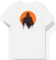 Koszulki męskie - Koszulka męska biała z motywem rozszarpanych pomarańczowych zombie 3XL - miniaturka - grafika 1
