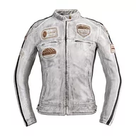 Odzież motocyklowa - W-TEC Damska skórzana kurtka motocyklowa W-TEC Sheawen Lady White New, Biały, XL 24460-XL - miniaturka - grafika 1