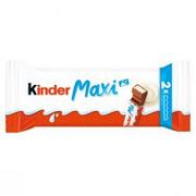 Batoniki - Ferrero Batonik z mlecznej czekolady z nadzieniem mlecznym Kinder Chocolate Maxi 42 g (2 batoniki) - miniaturka - grafika 1