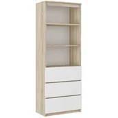 Regały - REGAŁ KSIĄŻKI BIUROWY 3 SZUFLADY 3 Sonoma MIX B-3 - miniaturka - grafika 1