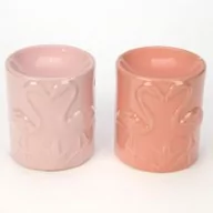 Aromaterapia - Ceramiczny Kominek do aromaterapii - Różowy Flaming - miniaturka - grafika 1