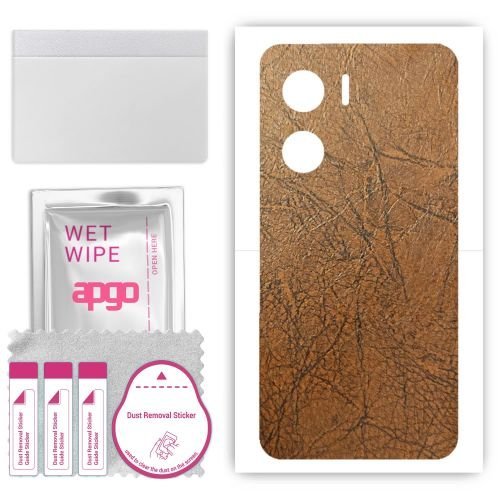 folia naklejka skórka strukturalna na TYŁ do ZTE Nubia Ivy - Skóra Vintage - apgo SKINS