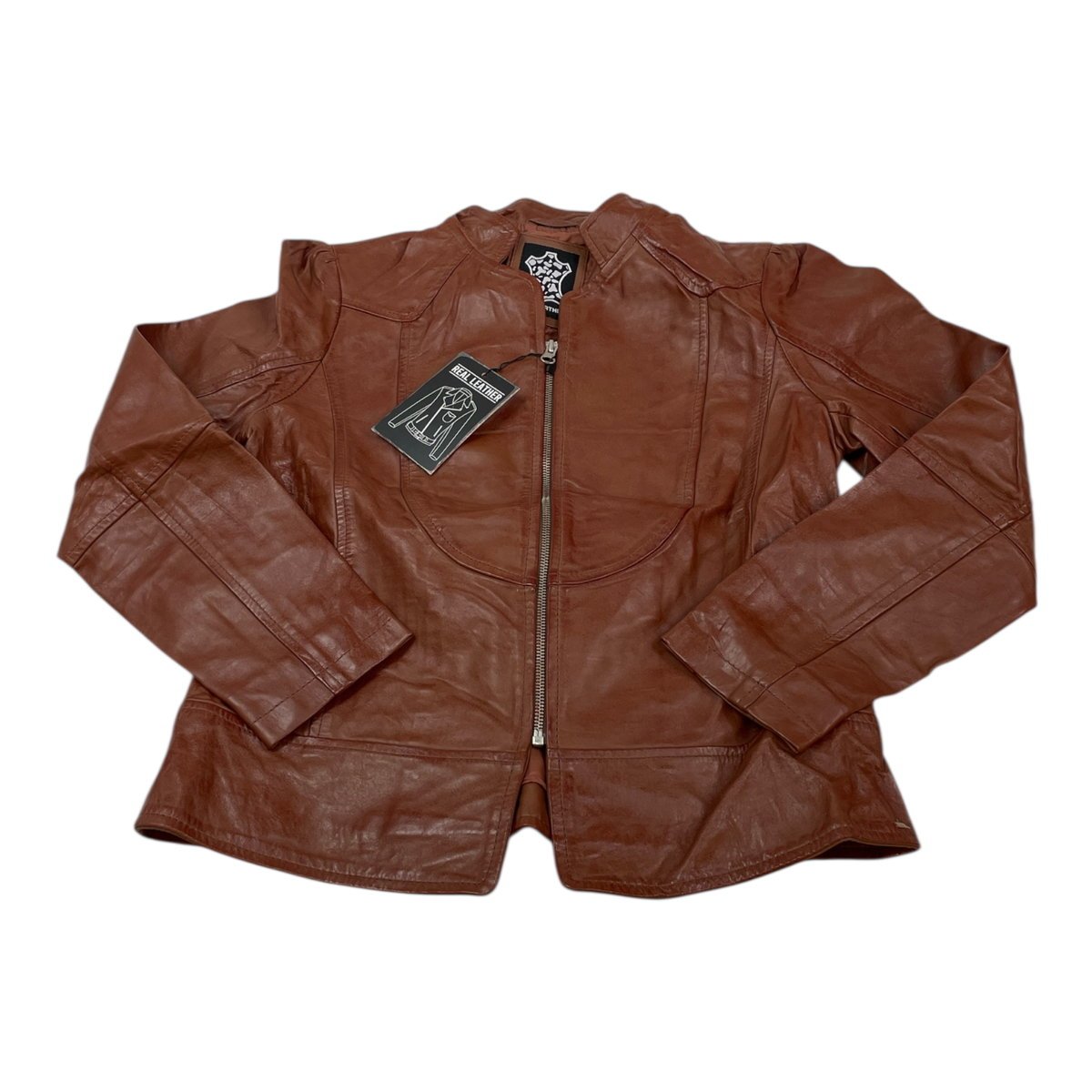 Skórzana kurtka damska ramoneska Real Leather M